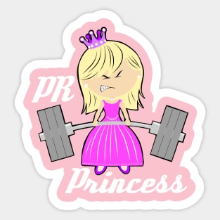 Barbell girl, gym girl, fitness girl, weightlifting women Sticker